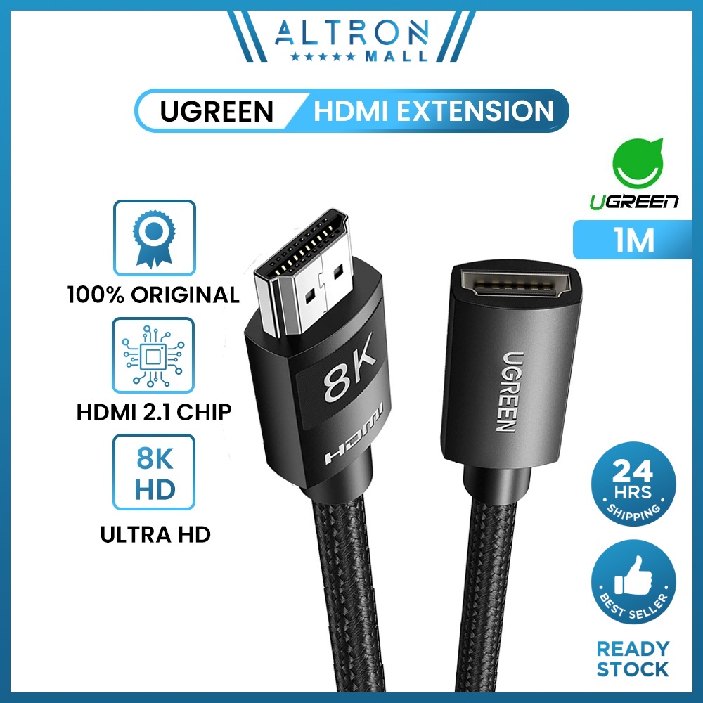 UGREEN HDMI Extension Cable 8K 60Hz 4K 120Hz 48Gbps Male to Female Dolby Atmos Dolby Vision HDR Laptop PC TV TV Box