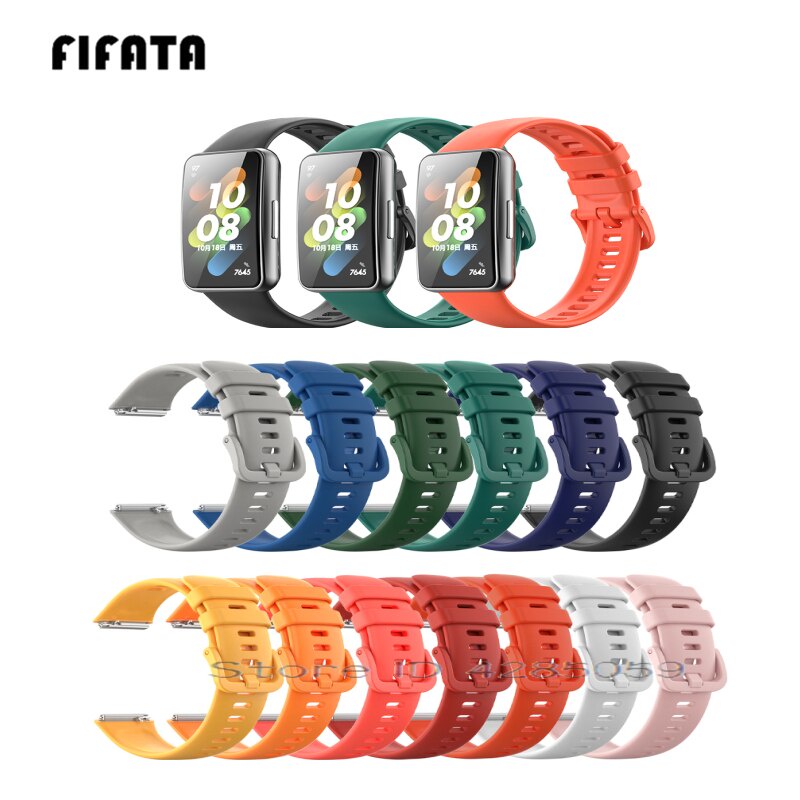 Replacement Strap For Huawei Band 7 Silicone Watch band For Huawei Band7 Smart Watch Strap
