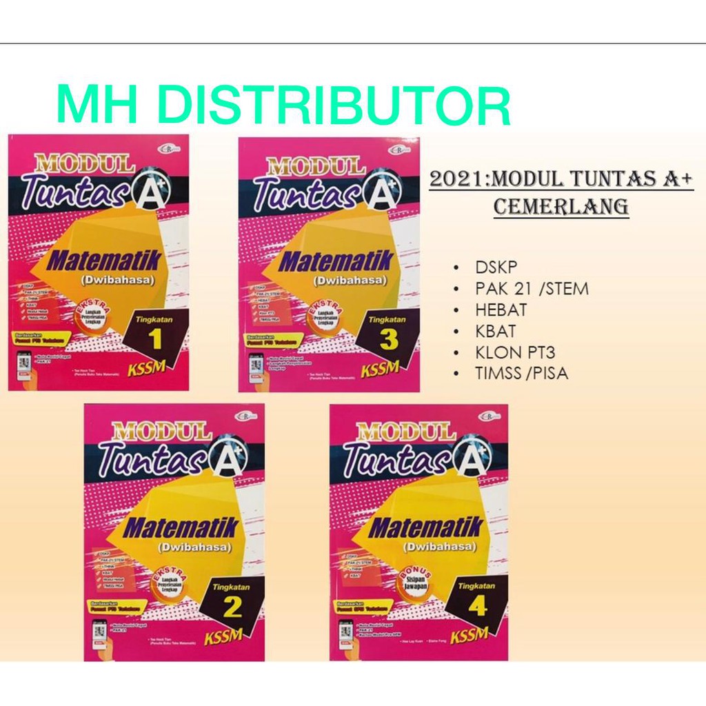 Mhd Buku Aktiviti 2021 Modul Tuntas A Matematik Dwibahasa Tingkatan 1 2 3 4 5 Kssm Penerbitan Cemerlang Shopee Malaysia