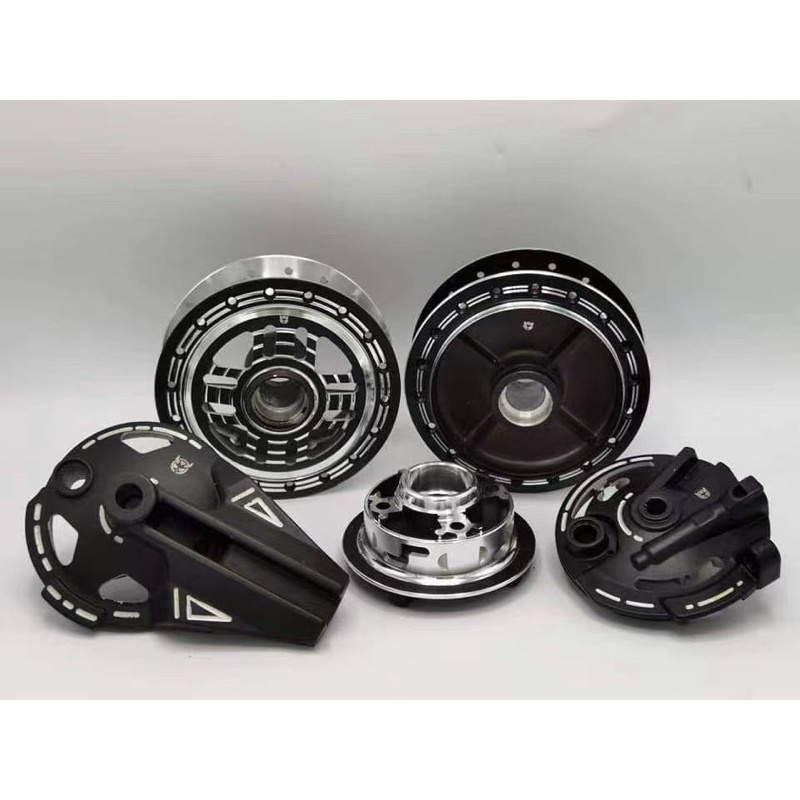 EX5 DREAM/W100/EX5 FI HUB CNC SLOT (FULL SET) BRAKE HUB&SPROCKET HUB