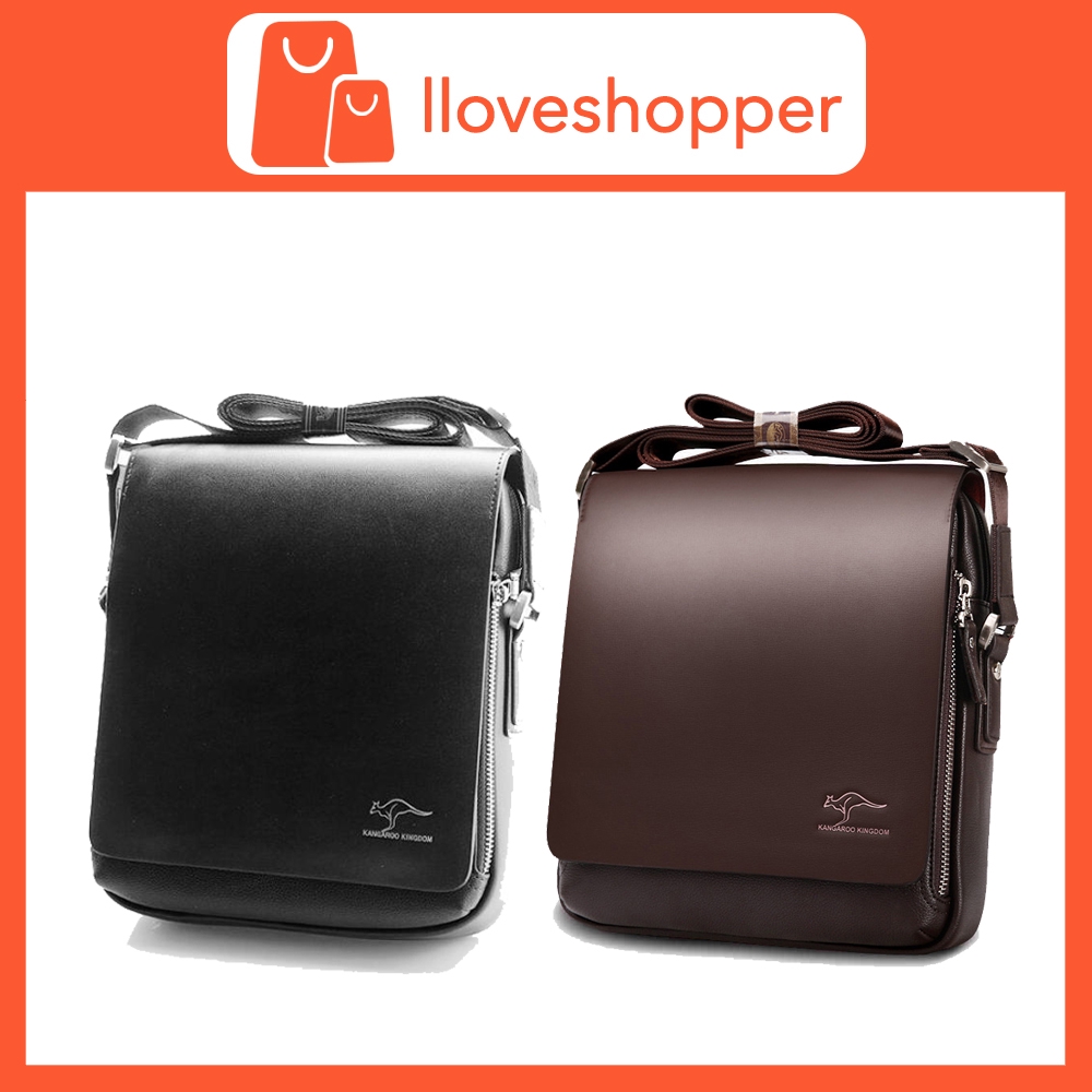 pu leather messenger bag