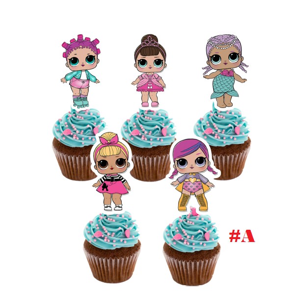 25pcs LOL cake cupcake topper | Shopee Malaysia
