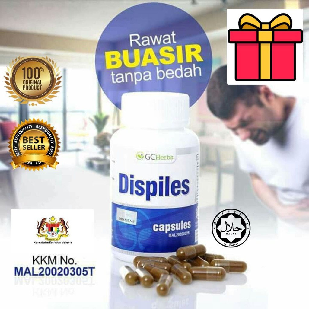 Free Gift Dispiles Ubat Buasir Penawar Buasir Berak Berdarah Same Day Delivery Shopee Malaysia