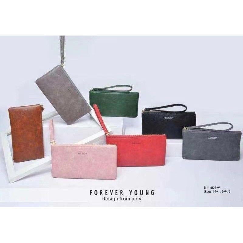 T0100#【现货】新品特价‼️ 正品 Forever Young复古单层手拿包❤️