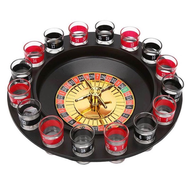 Wine Beer Roulette Party Set Spin Shot Stag Hen Game Glass Games Adult ...