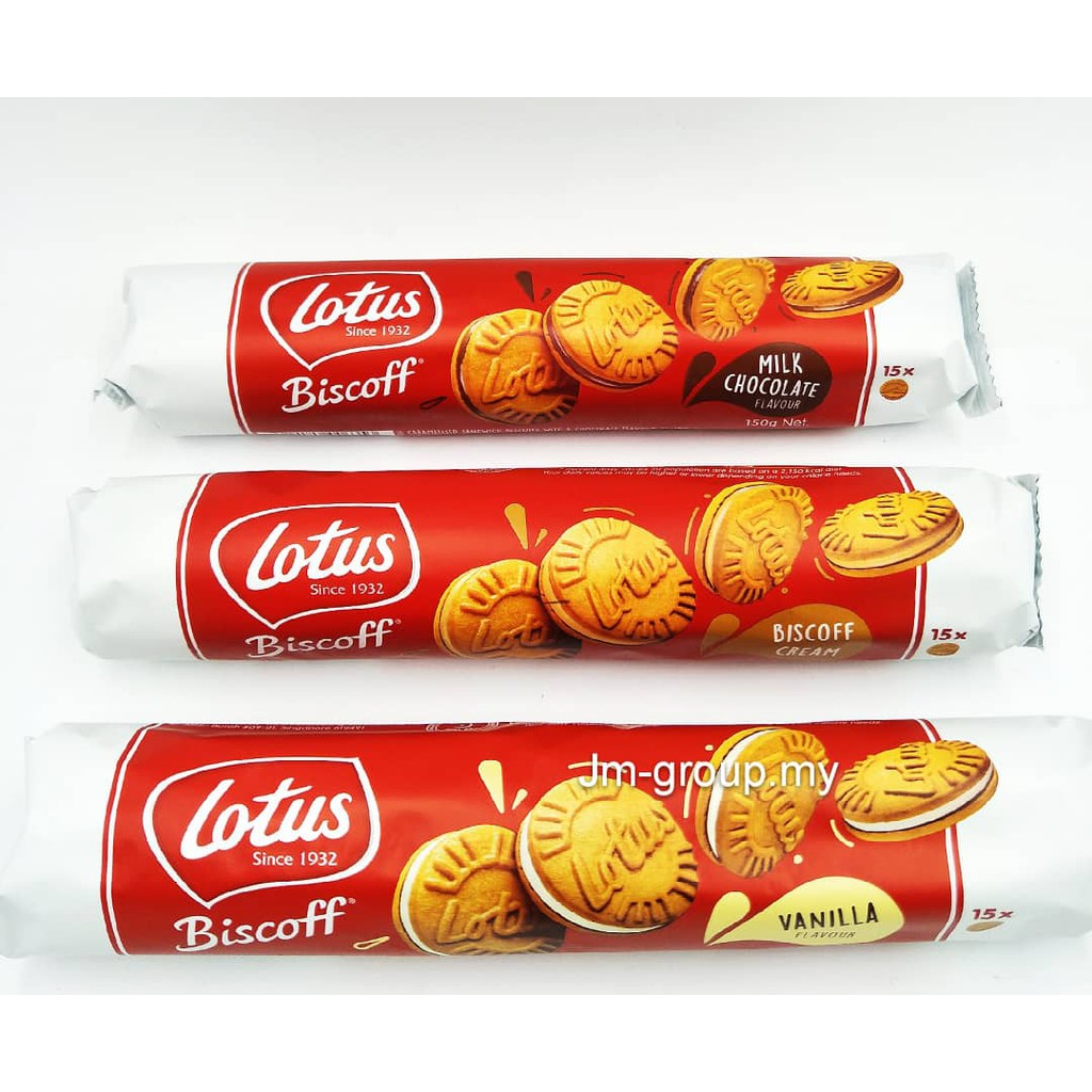 Lotus Biscoff Caramelised Sandwich Biscuits Cookies 15's (150g ...