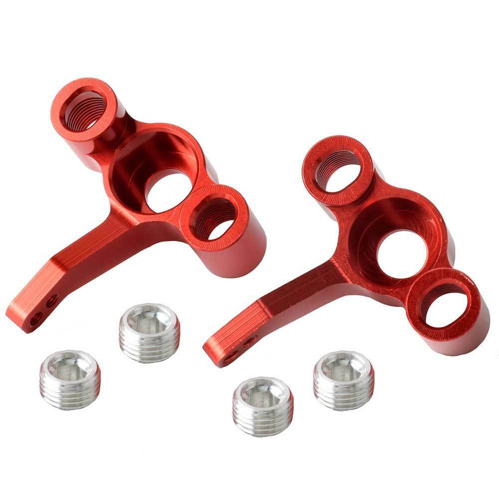 for FS Racing 1:10 Off Road Buggy Toyoutdoorparts RC 511484 Red Aluminum Steering Hub Carrier L/R 