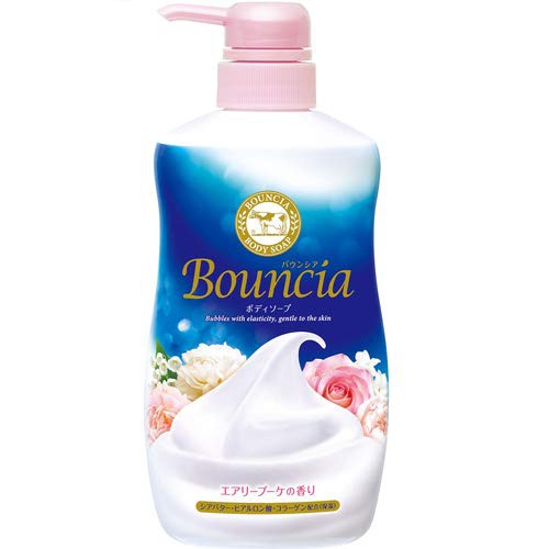 Bouncia Body Wash Pump and Shower Gel Made in Japan, Highly Dense and