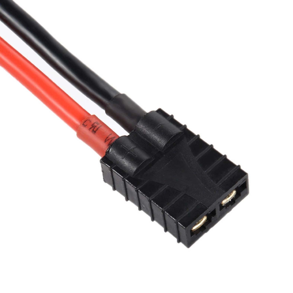 Traxxas TRX Female to T-Plug Deans Male 12AWG 5CM ID LiPo Charger Adapter 