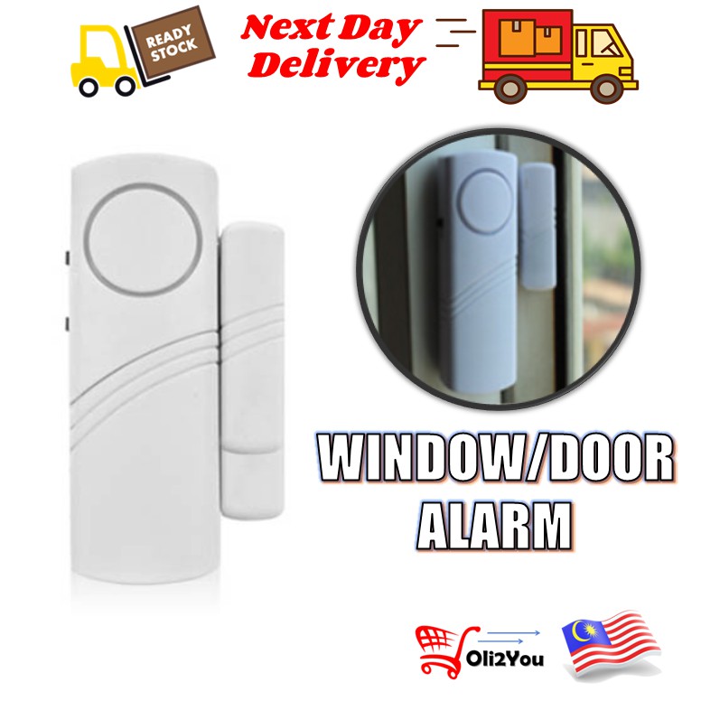 Wireless Door Alarm Windows Security Sensor Self Adhesive Burglar Alarm Home Security Loceng Pintu Tingkap