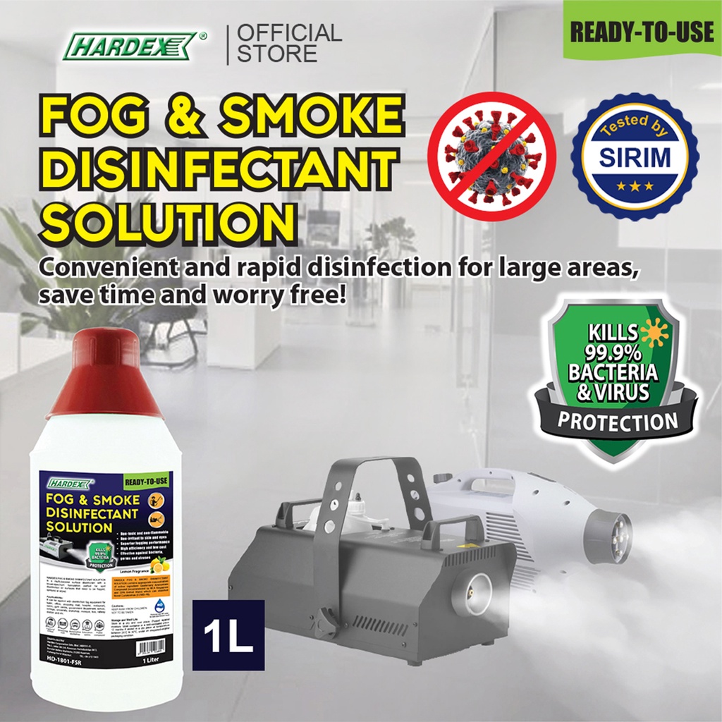 HARDEX Fog and Smoke Disinfectant Solution for Fogging Machine Ready