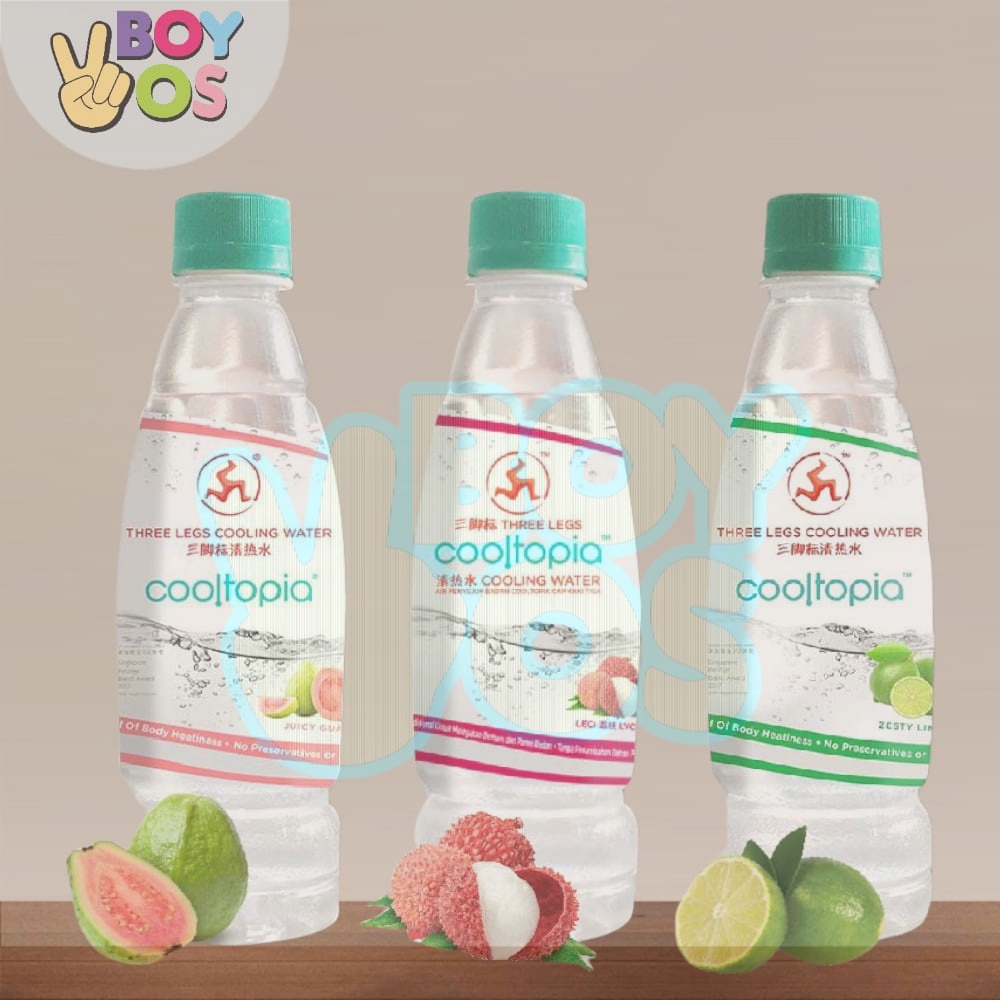 3 Leg Cooltopia Cooling Water Lychee / Guava/ Lime Shopee Malaysia
