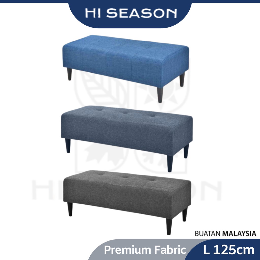 HI SEASON Long Stool  Bench Chair Fabric Ottoman Bangku 