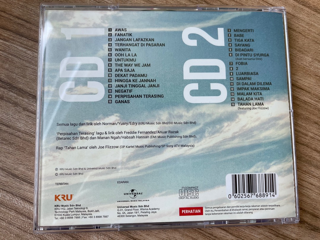 Kru Gergasi Cd Album 2 Cd Shopee Malaysia