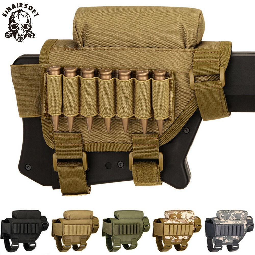 Adjustable Buttstock Bullet Holder .308 .300 Shell Cartridge Ammo Carrier Holder 