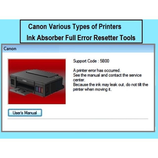 Canon Printer Ink Absorber Full Error Resetter Tools Series and more.. ) for Windows | Shopee