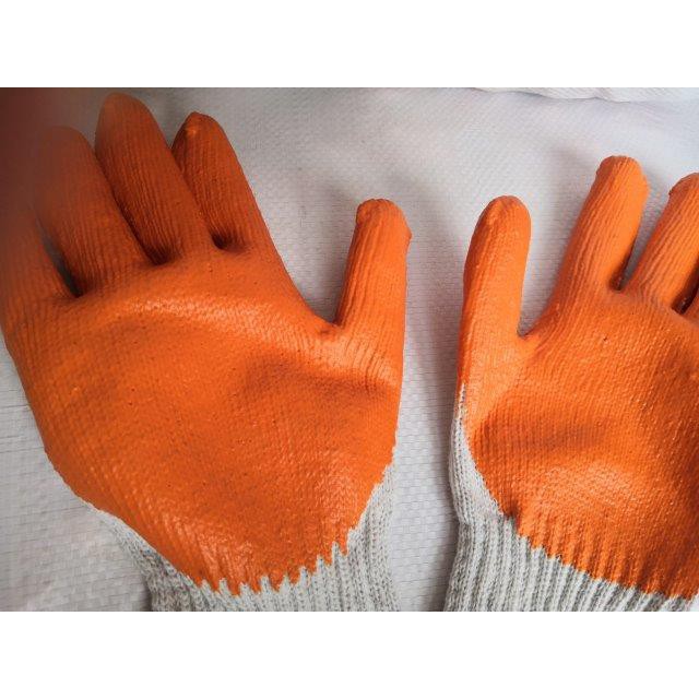 [12 Pairs] Rubber Palm Coated Cotton Glove grip glove antislip glove