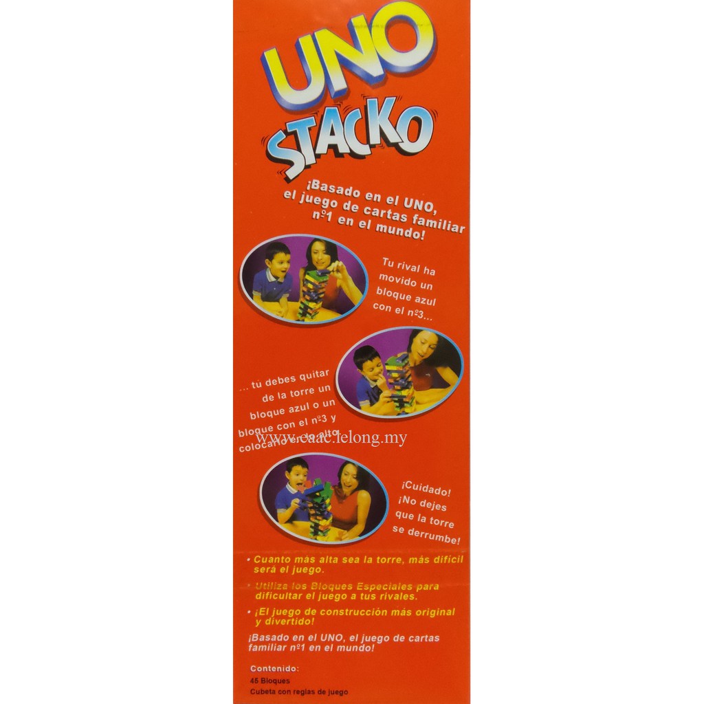 Jenga UNO Stacko - Stack for Fun Toys