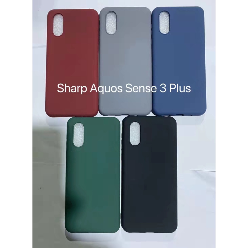 SHARP Aquos Sense2 Sense3 Sense4 Sense6 Sense 2 3 4 Plus Lite Basic 6 4G 5G Matte Rock Sand Casing Soft TPU Ultra Slim Cover Solid Color Simple Phone Case