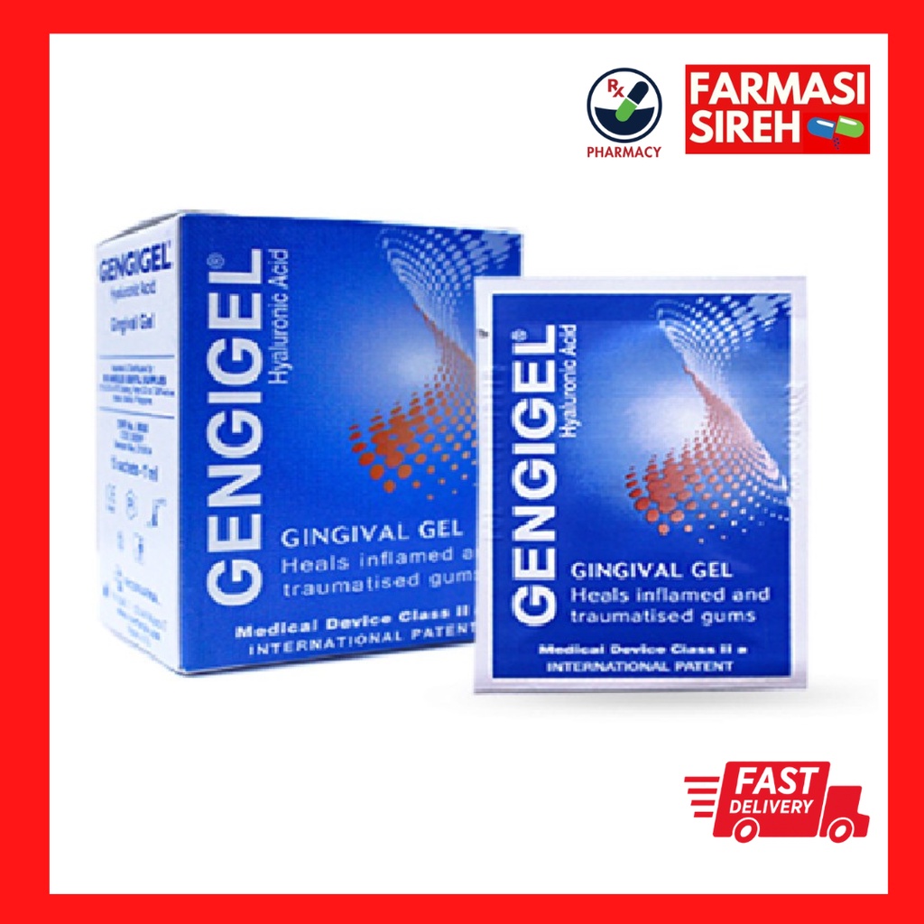 Gengigel Gel Hyaluronic Acid Gingival Gel 1ml For Mouth Ulcer (1'S
