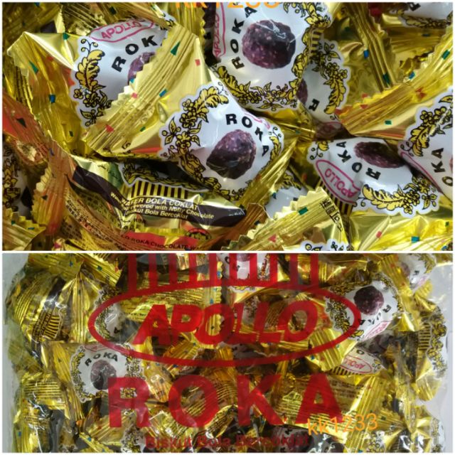 (Pack) Apollo Roka Wafer Ball 70pcs Covered with Nutty Chocolate