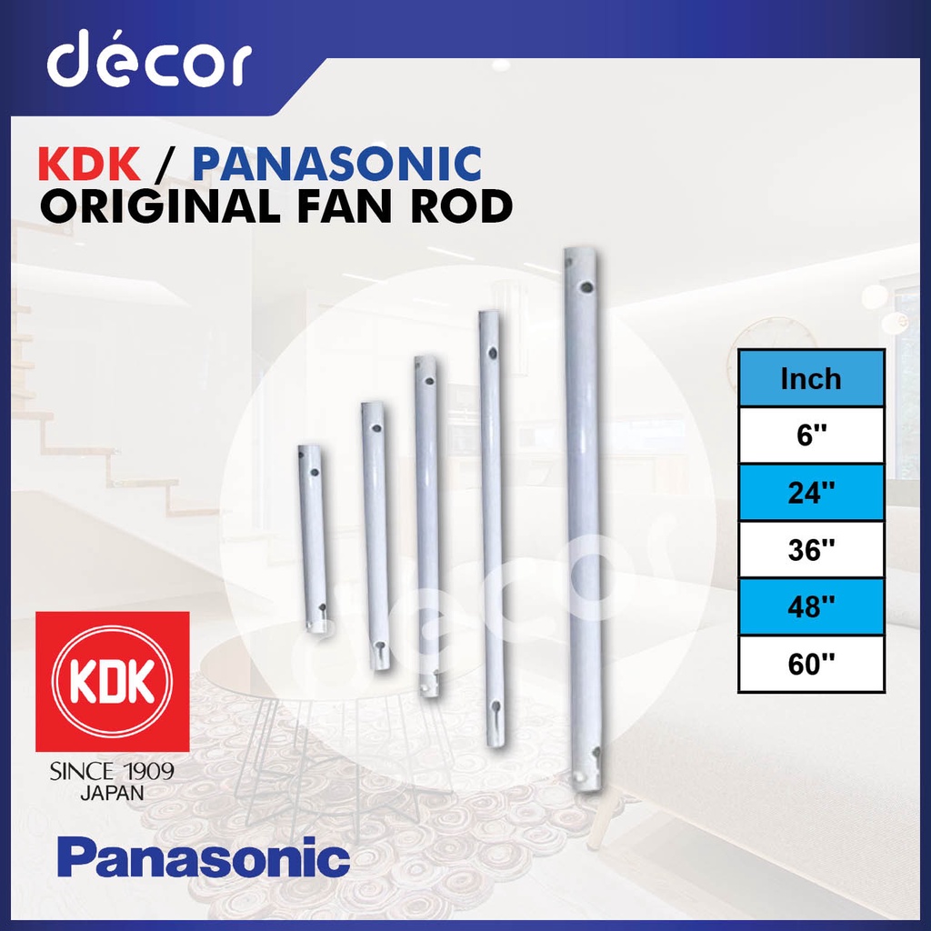 Kdk Fan Rod Panasonic Fan Rod Original Kdk Panasonic Fan Rod 6 24 36 48 60 Fan Rod