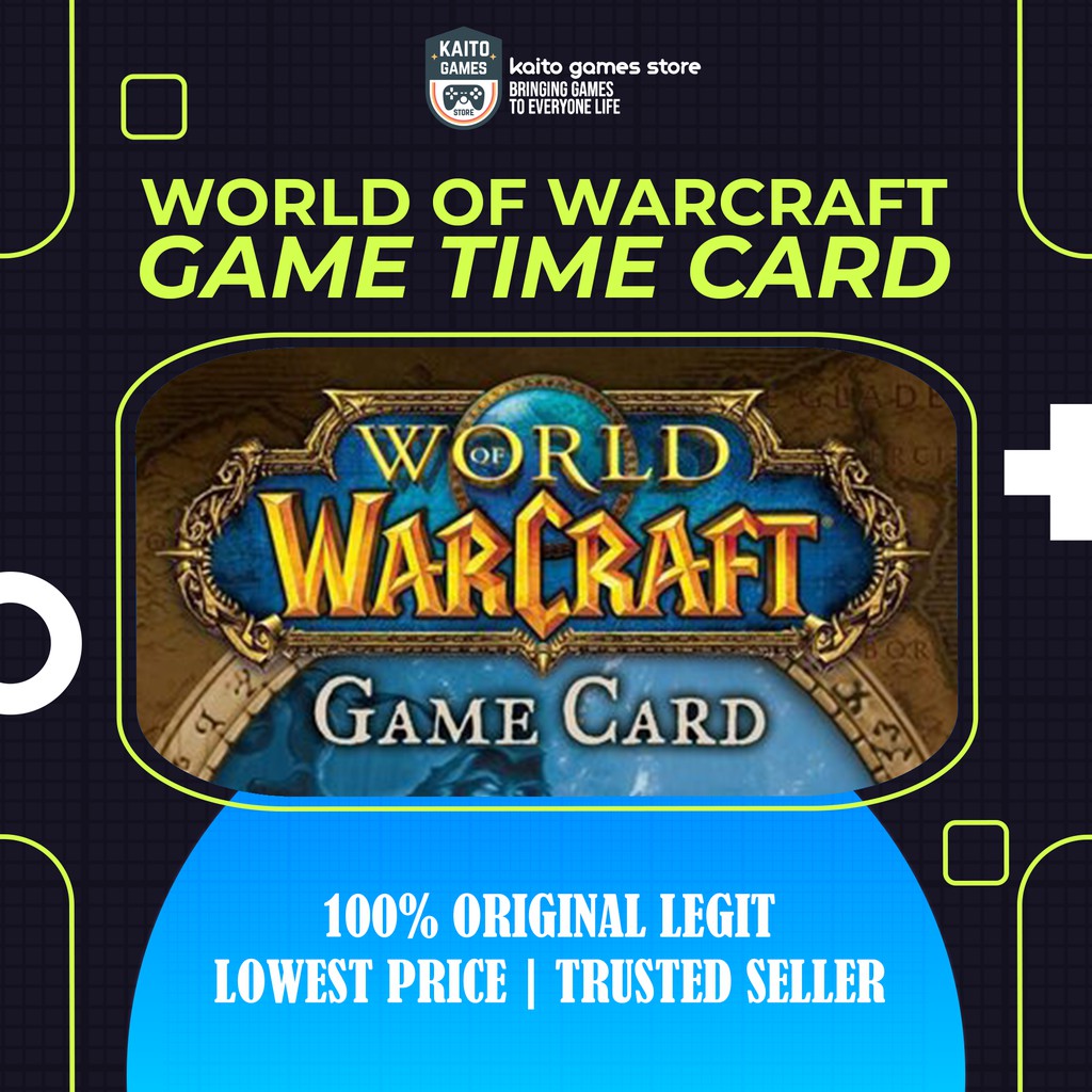 1 Wow World Of Warcraft Game Time 30 Days Us Eu Wow Classic 100 Pc Original Shopee Malaysia