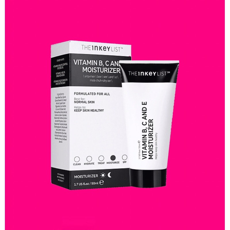 READYSTOCK THE INKEY LIST Vitamin B, C and E Moisturiser 50ml Shopee