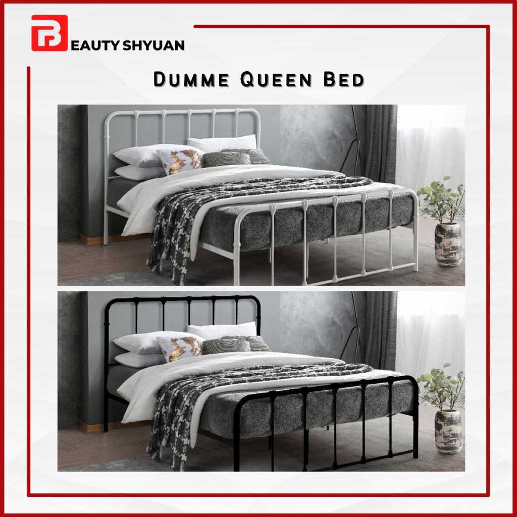 DUNME Metal Queen Bed Frame Metal Bed Frame Queen Bedframe Double Bed