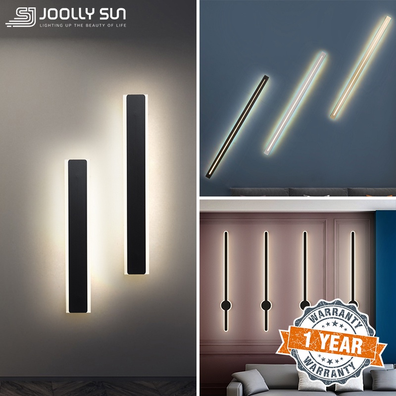 Wall Light Indoor LED Wall Lamp Modern Lampu Dinding Bathroom Mirror Living Room Bedroom Bedside Linear Long Bar Vertical Minimalist Lighting