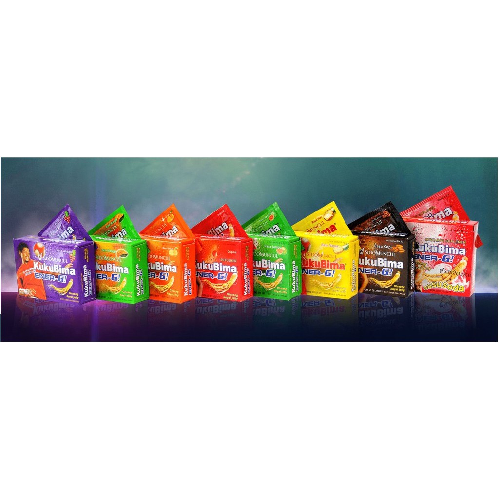 KUKUBIMA ENER-G 4GM X 6 SACHET X 10KOTAK ( ANGGUR / MANGO / NANAS / ORI ...