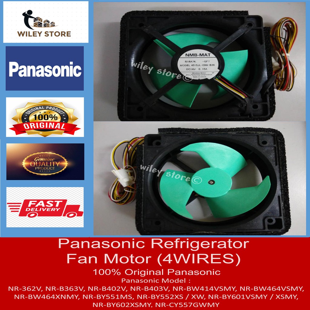 PANASONIC Refrigerator Original FAN MOTOR 4 WIRES | Shopee ...