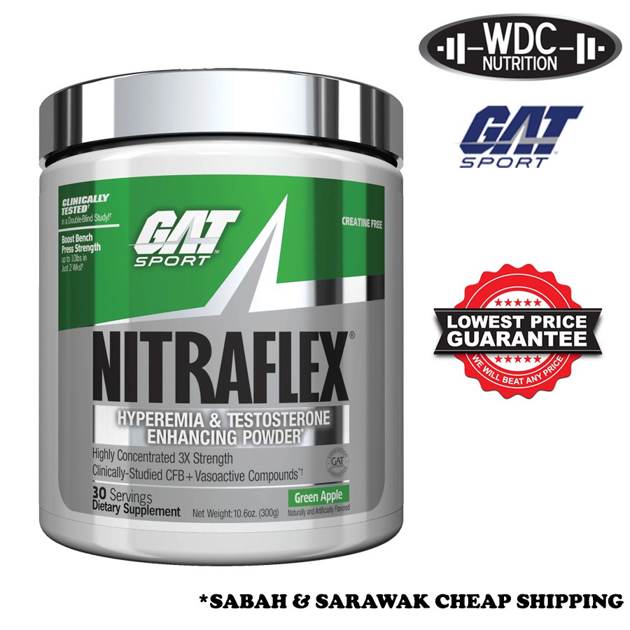 GAT Nitraflex PreWorkout (30 Servings) Energy Booster, Strength