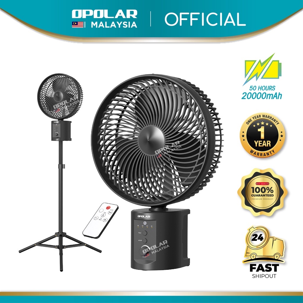 Opolar Fan WH91 Portable Fan Usb Fan Rechargeable Fan Kipas Camping
