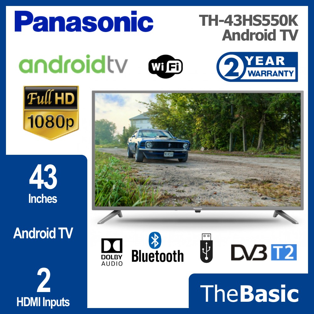 PANASONIC/SHARP 43" FULL HD 1080P HDR LED Google TV ( TH-43HS550K / TH-43LS600K / 2TC43GH3000X )