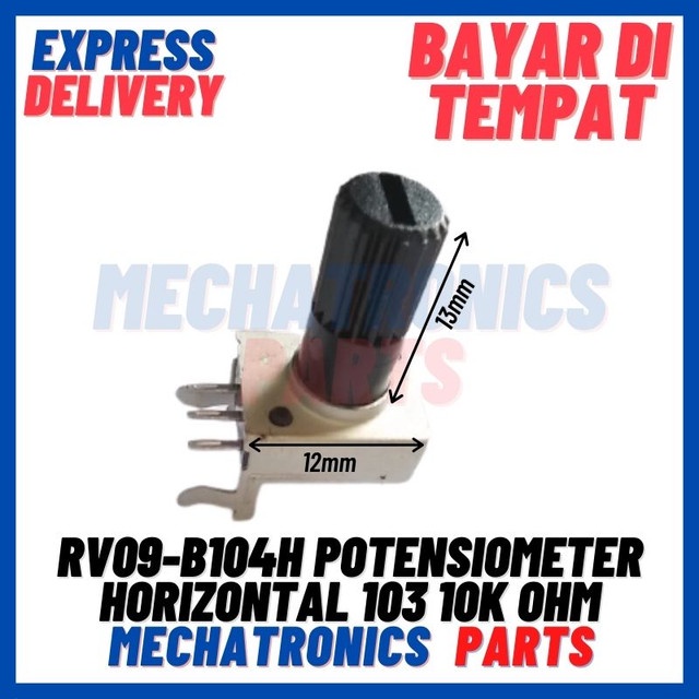 (Pas-9703) Rv09-b103h Potentsiometer Potentio TRIMMER HORIZONTAL 103 ...