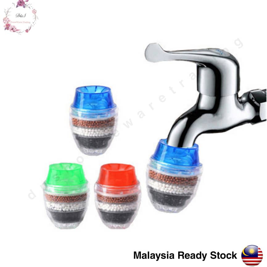 🇲🇾 Multi-Layer Tap Water Pipe Faucet Filter Activated Carbon Water Filter Penapis Air Paip 水龙头过滤器自来水净化器活性炭多层滤水器