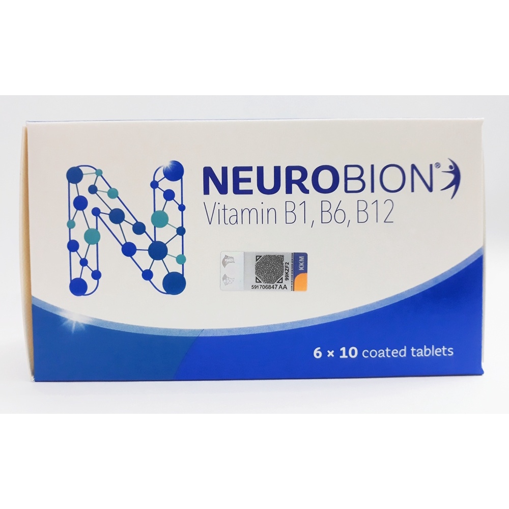 Neurobion Vitamin B1, B6, B12 (6 X 10's Tablets) | Shopee Malaysia