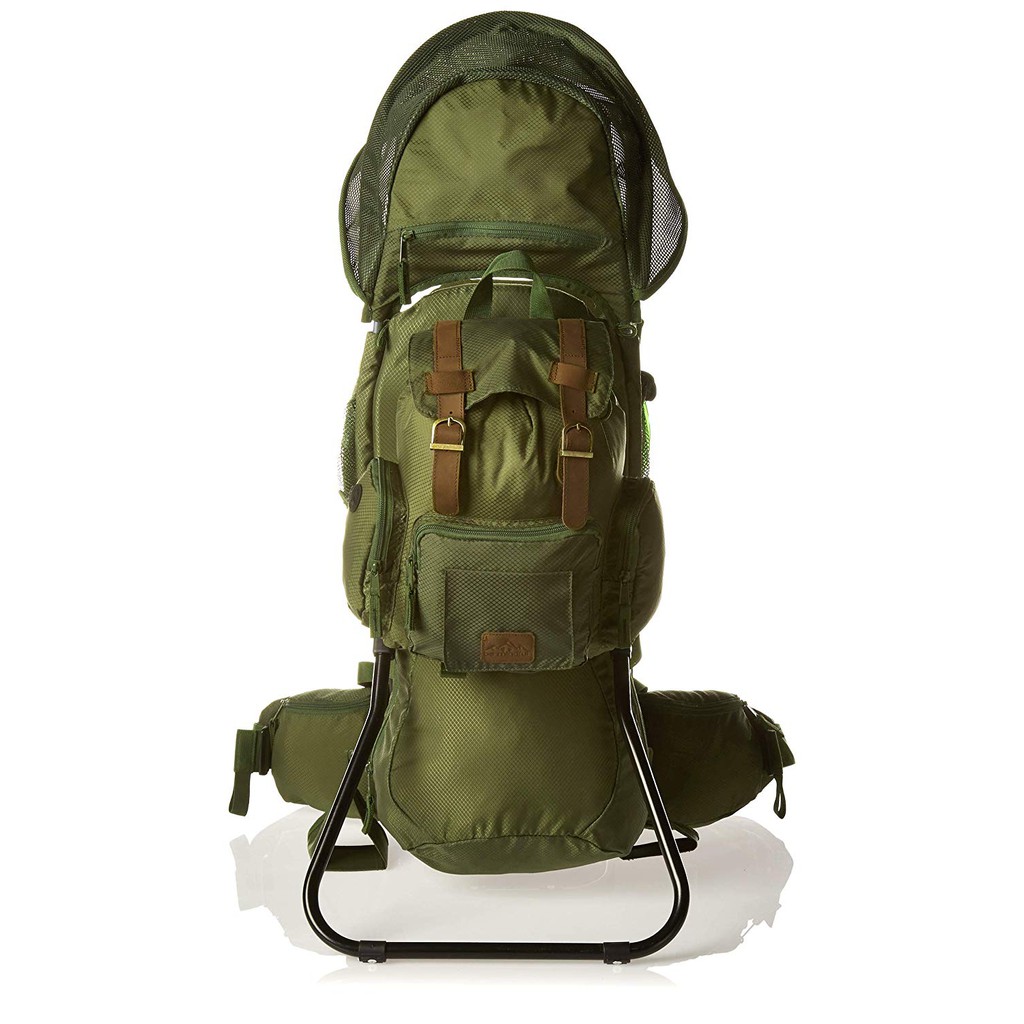 be mindful retro scout baby carrier backpack in jungle green