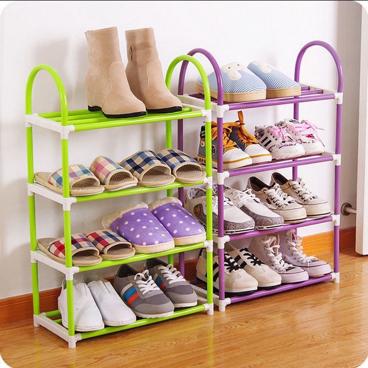 Diy Multi Function Combination Shoe Ark Household Multilayer Simple Plastic Shoe Rack Shelf Plastic Shoe Rack Shopee Malaysia