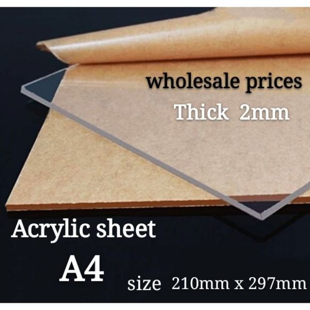 A4 Acrylic sheet 2mm x 210mm x 297mm Shopee Malaysia