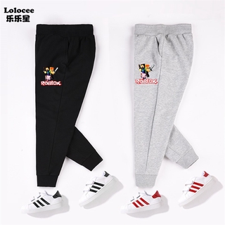 Boys Roblox Thin Cotton Pants Athletic Jogger Pants Youth Running Trousers Grey Shopee Malaysia - mc pants roblox