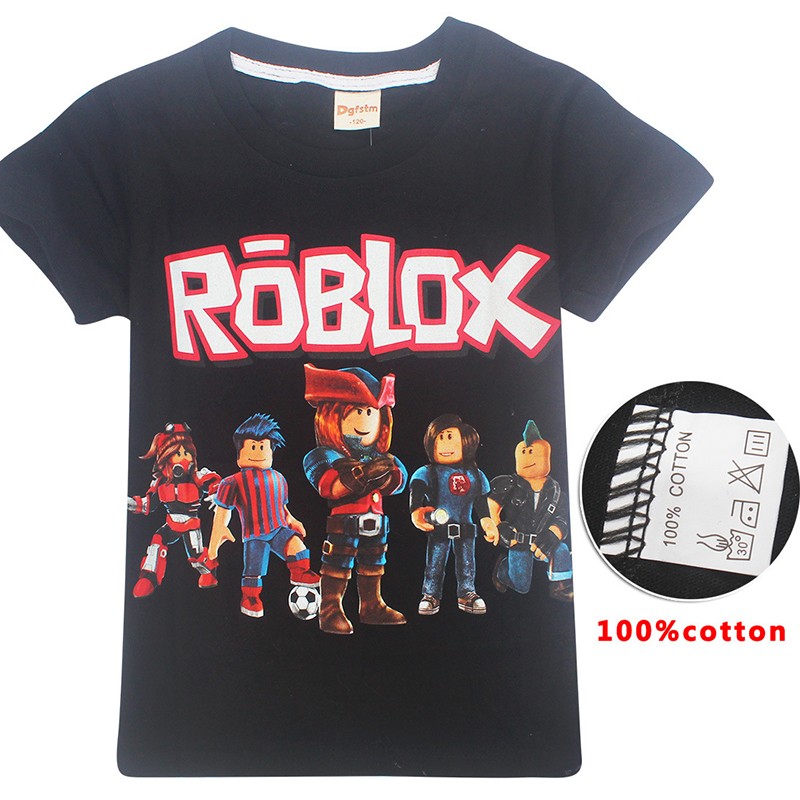 Boys Roblox Kids Cartoon Short Sleeve T Shirt Summer Casual - 