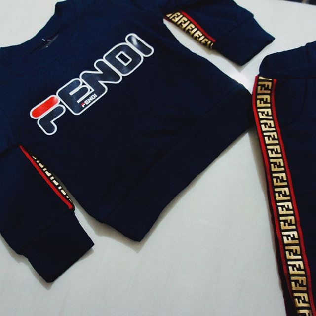 fendi shorts and t shirt set
