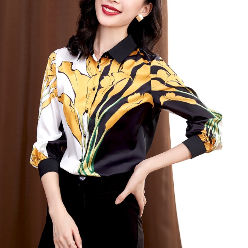 satin work blouse