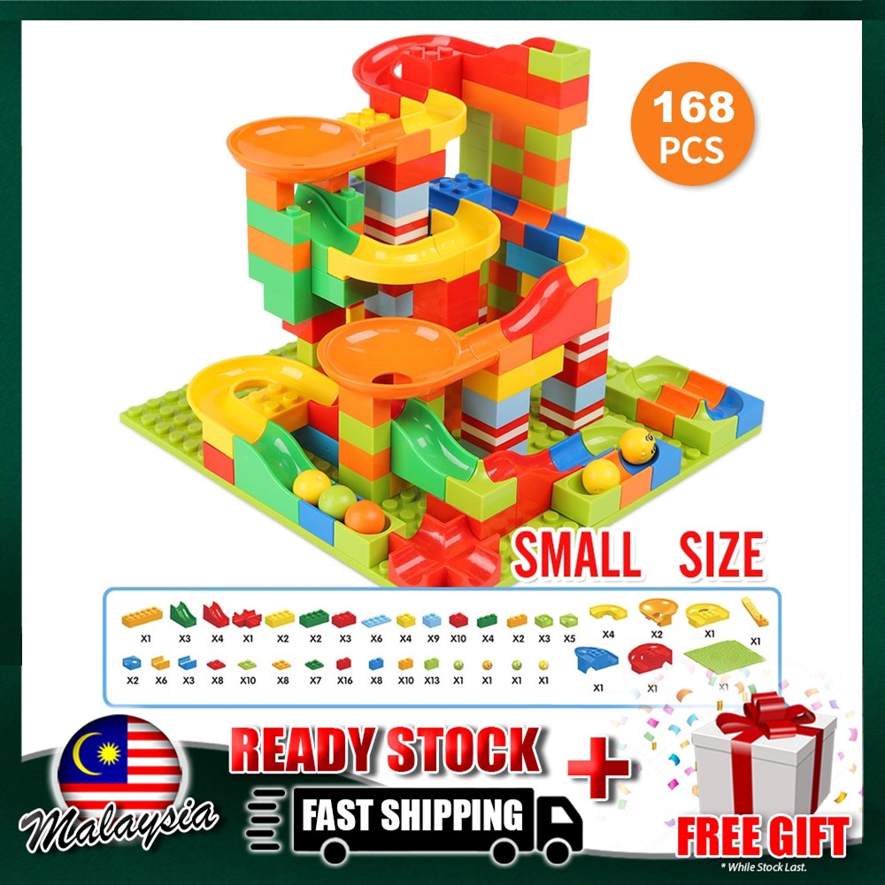 4GL 168pcs Slide Blocks  DIY Toys Bricks Building Block  