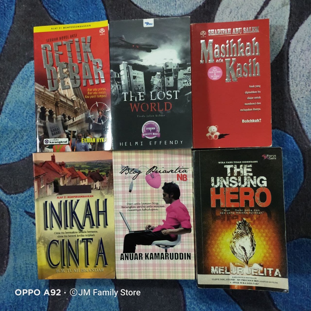 PRE-LOVED NOVEL : DETIK DEBAR-THE LOST WORLD-MASIHKAH ADA KASIH-INIKAH ...