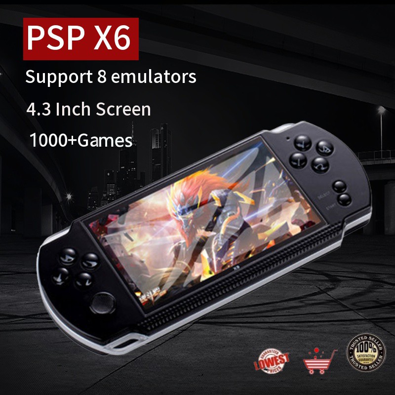 PSP X6/PSP X9-S Gamebox Handheld Game Boy 4.3/5.1 Inch Player With 1000 ...