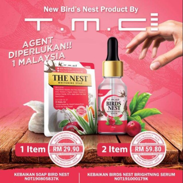 THE NEST WHITENING SOAP AND SERUM by TMC