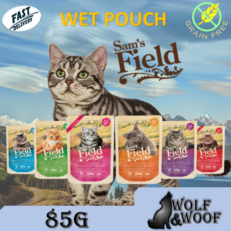 Makanan Anak Kucing 🐾 Samu0027s Field Cat Pouch 85G - (Cat Wet Food 